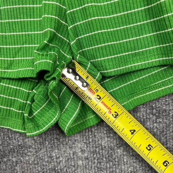 NEW Forever 21 Striped Spaghetti Strap Romper Green SZ Small - Picture 7 of 9